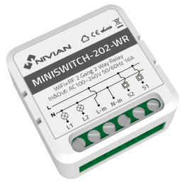 NVS-MINISWITCH-202-WR Smart Relay Module by NIVIAN RETAIL