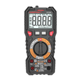 Digitaalinen yleismittari taskulampulla Habotest HT118C, True RMS, NCV, akun testaus