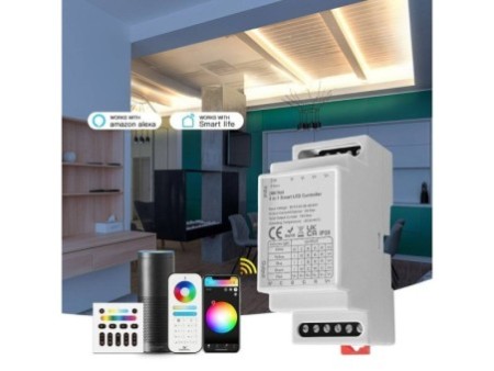 LED Strip kontrolieris 5in1 12-54V, DIN, Zigbee