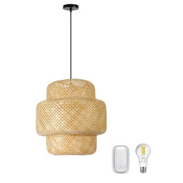 Immax BOHO HILO 50 cm lubų šviestuvas su išmaniąja lempute ir nuotolinio valdymo pultu 08268-S