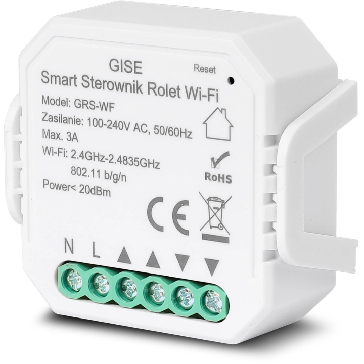 GISE Smart GRS-WF – Wi‑Fi Tuya roller shutter controller, GEN 2