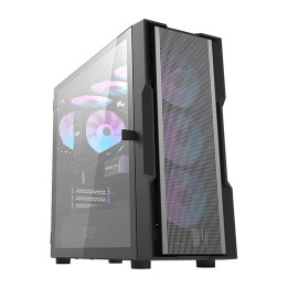 Компьютерный корпус Darkflash DK431 Mesh (черный) + 4 вентилятора ARGB
