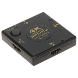PERJUNGIKLIS HDMI-SW-3/1-V1.4B 3x1 HDMI slēdzis 1.4b