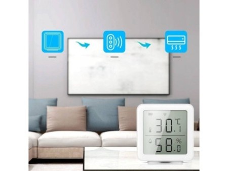 TUYA LCD WiFi temperatūras un mitruma sensors