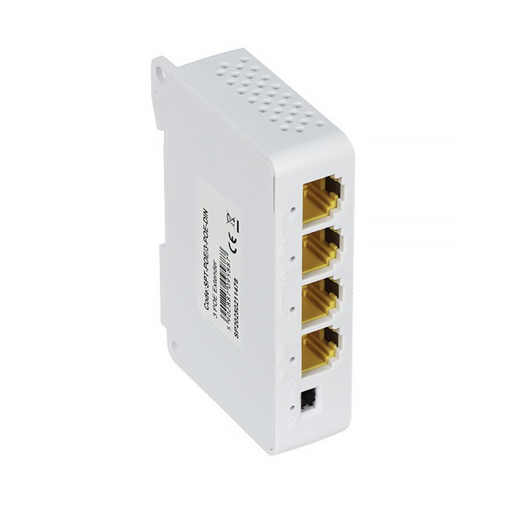 DELTA NETWORK SPT-POE/3-POE-DIN PoE Extender / Switch, 4 Ports