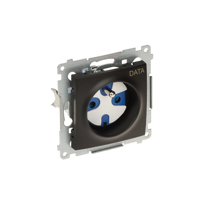 KONTAKT Simon DGD1.01/49-SIMON54 16A 230V Vienvietīga sienas kontaktligzda ar bērnu aizsardzību, E tips