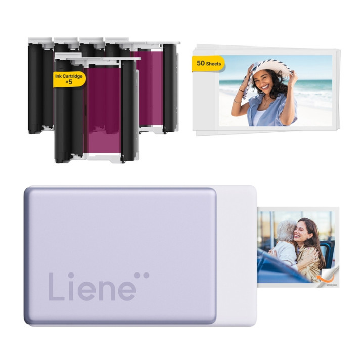 Liene Pearl N200 Pro 2x3" Portable Photo Printer (Purple)