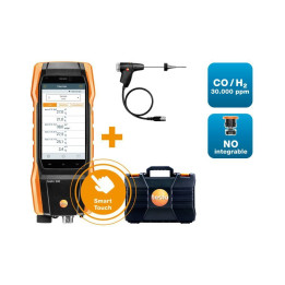 testo 300 NEXT LEVEL Longlife комплект 2 — анализатор дымовых газов (O2, CO с компенсацией H2 до 30 000 ppm, NO — возможна доосн