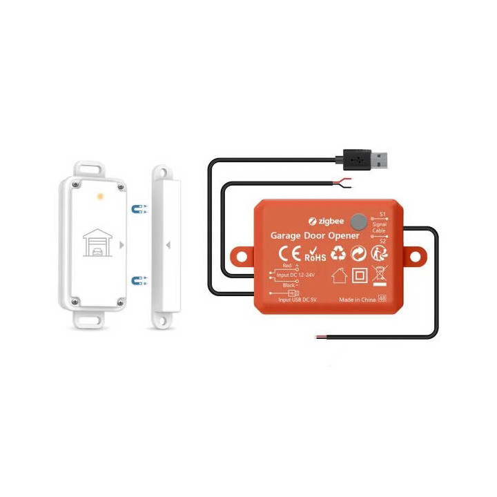 ZigBee garaaživärava kontroller TUYA RF sensoriga
