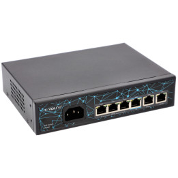 VidiLine VIDI-F0420FBL_V2_2 PoE lüliti 4x PoE 100Mb/s 2x Uplink 65W