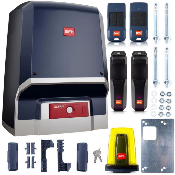 BFT Ares Ultra BT B1000 Liukuporttisarja 24V magneettiset rajakytkimet 1000kg IP44 12m/min