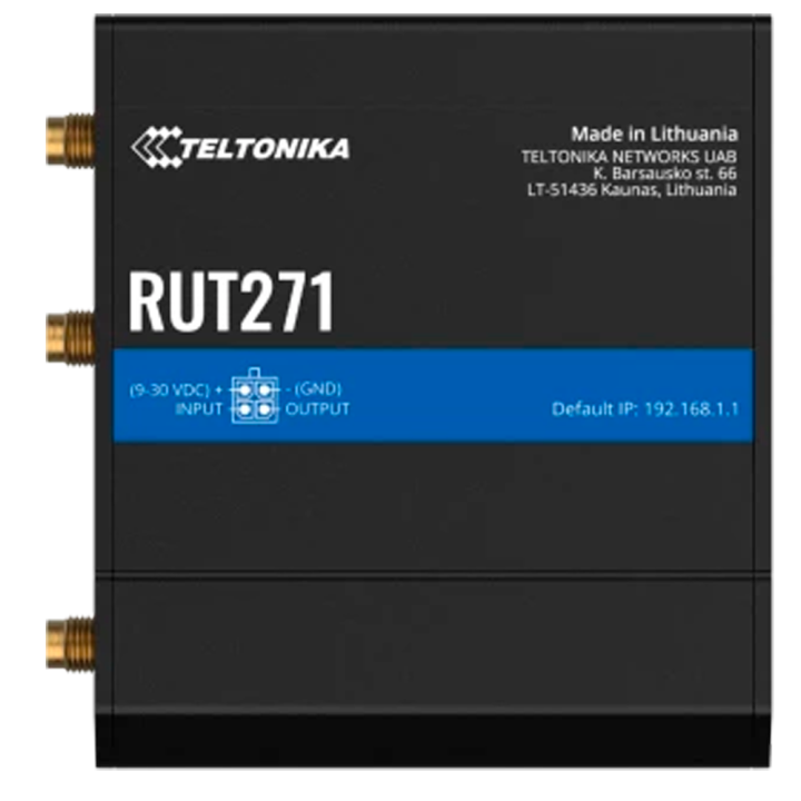 Teltonika TK-RUT271 100Mbps Wi-Fi 4/N maršrutētājs ar Ethernet savienojumu