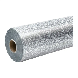 HTVRONT Glitter lämmönsiirtokalvo, 30,5 cm x 90 cm (hopea)