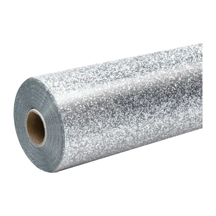 HTVRONT Glitter soojusülekandekile, 30,5 cm x 90 cm (hõbe)