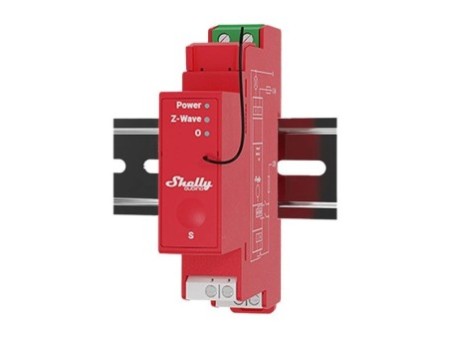 1 kanāla DIN sliedes relejs ar enerģijas mērīšanu Shelly Qubino Pro 1PM