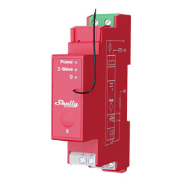 Shelly WavePro1PM DIN Rail Relay, 1-Channel, Z-Wave with Power Measurement