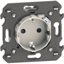 German standard electric socket with integrated type C USB charger