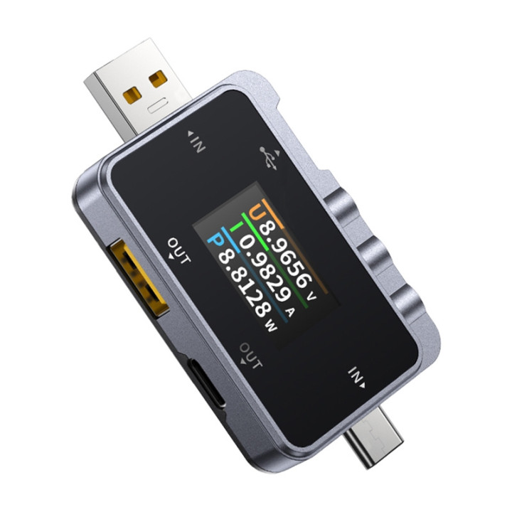 Тестер USB 2w1 FNIRSI FNAC-28 USB-C USB-A
