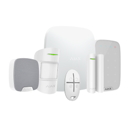 AJAX AJ-HUBKIT-W-KS Smart Home Gateway Hub, 230V AC, White