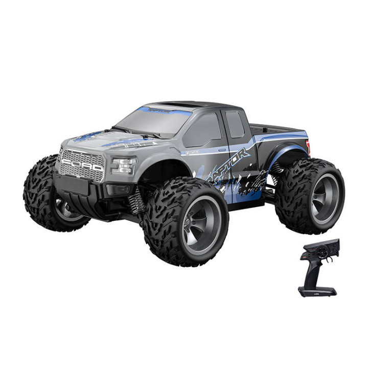 Kaukosäädin RC-auto LEDillä 1:18 Double Eagle (sininen) Ford F-150 Raptor E338-003