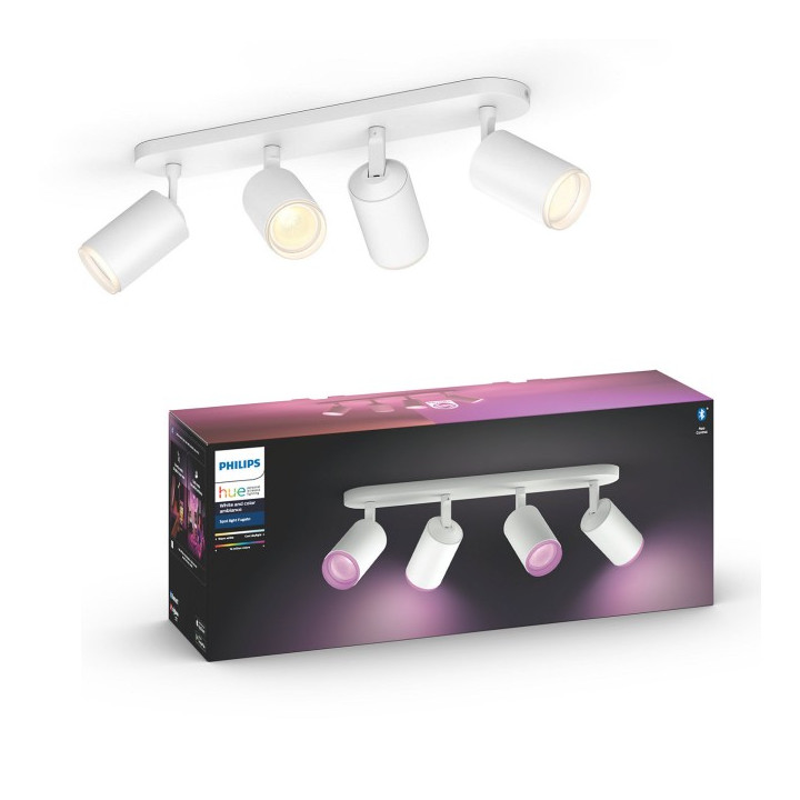 Philips Hue Fugato plokštė/spiralinė balta 4x5,7W