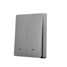 SmartWise BEREM2 Bluetooth (eWeLink-Remote) langaton kytkin 2 painikkeella, harmaa painike etupaneeli