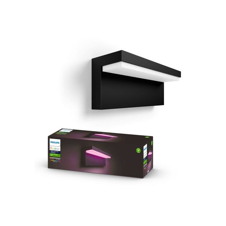 Philips Hue Nyro sienas lampa melna 1x13,5 W