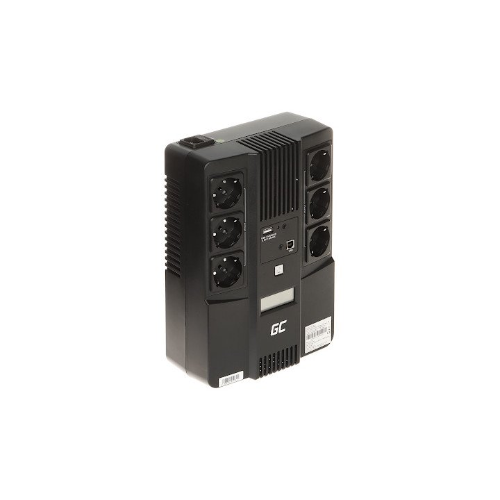 Источник бесперебойного питания Green Cell UPS06, 600 VA UPS Uninterruptible Power Supply