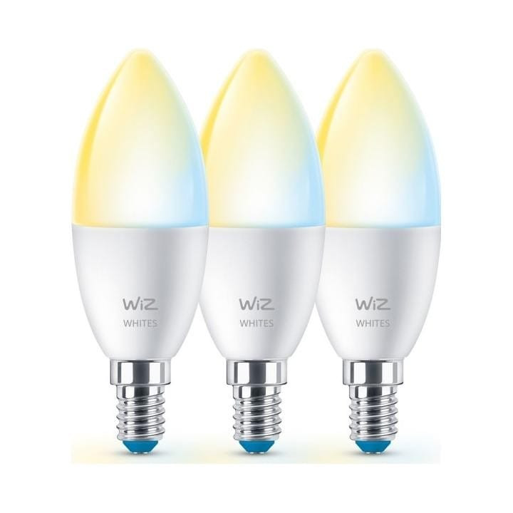 WiZ,Kynttilä,4,9W,2700-6500,C37,E14,3kpl valonlähde