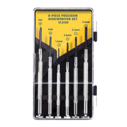 Precīzijas skrūvgriežu komplekts 6 gab. Deli Tools EDL3206