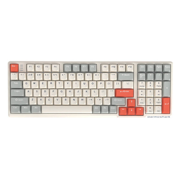 Darmoshark K7 PRO EF switch langaton pelinäppäimistö (valkoinen)