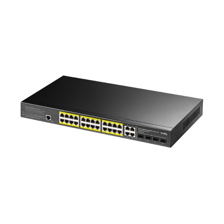 CUDY GS2028PS4-300W 24-Port PoE+ Switch with SFP
