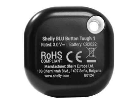 Darbības un ainu aktivizēšanas poga Shelly Blu Button Tough 1 (melna)