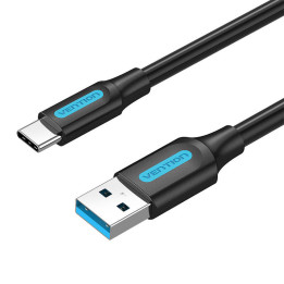 USB 3.0 A–USB-C kabelio ventiliacijos anga COZBH 2m juodas PVC