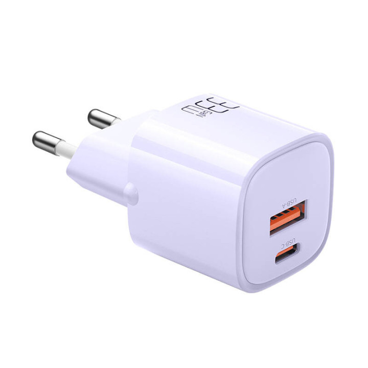 Lādētājs GaN 33 W Mcdodo CH-0155 USB-C, USB-A (violeta)