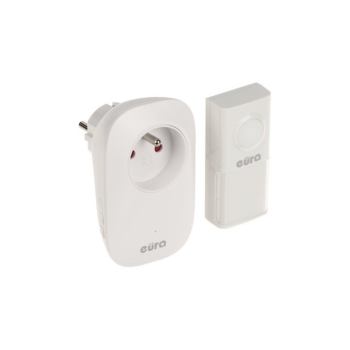 EURA WDP-91H2 Wireless Doorbell with 230V AC Socket
