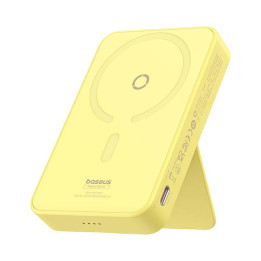 Powerbank Baseus MagPro Magnetic 5000mAh 20W, MagSafe (geltona)