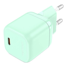 Vention FAKG0-EU USB-C GaN 30 W strāvas lādētājs (zaļš)