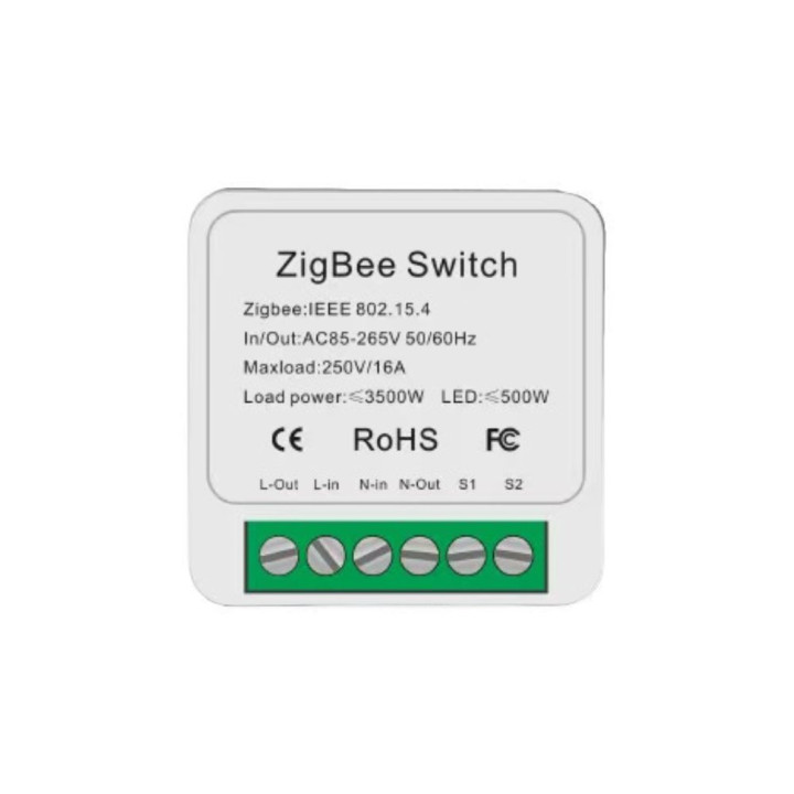 SmartWise Mini ZB (Zigbee 3.0) viedreleja modulis (16A)