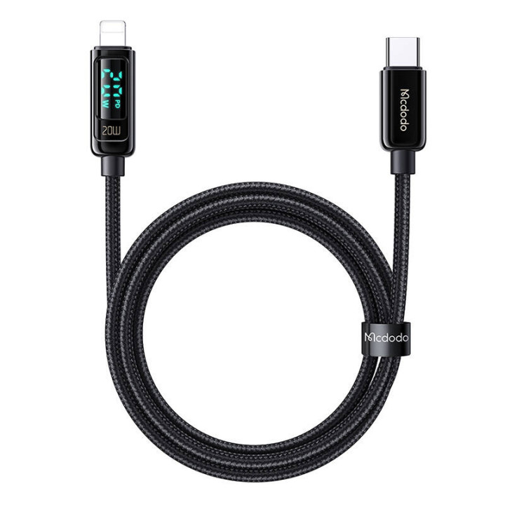 Mcdodo CA-8810 USB-C-Lightning-kaapeli, 36 W, 1,2 m (musta)