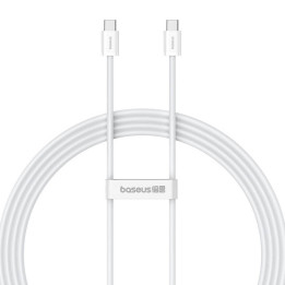 Baseus Superior 2 100 W 2m USB-C-USB-C kiirlaadimiskaabel (valge)