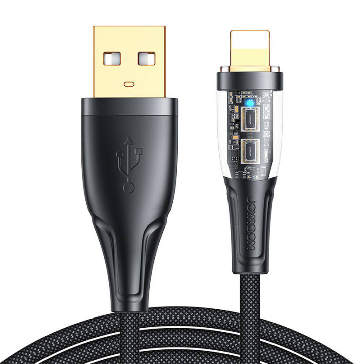 Kabelis pie USB-A / Lightning / 2.4A / 1.2m Joyroom S-UL012A3 (melns)