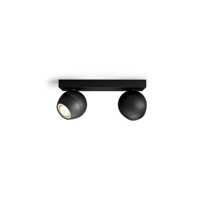 Philips Hue Buckrambar / vamzdis juodas 2x5W 230V