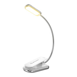 Belaidė lempa Posh Premium Glocusent GLCSNTA2002 knygų lemputė, USB-C 1000mAh laikmatis baltas