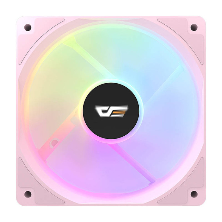 Datora ventilators Darkflash CL12 LED (120x120) (rozā)