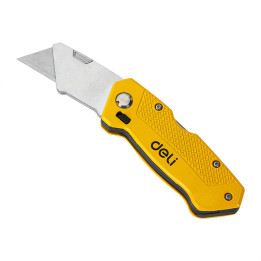 Utility Knife Deli Tools EDL006Z (dzeltens)