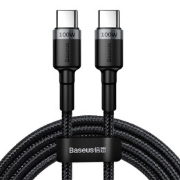 Baseus Cafule USB-C kuni USB-C, QC 3.0, PD 2.0, 100W, 5A, 2m (saro-czarny)
