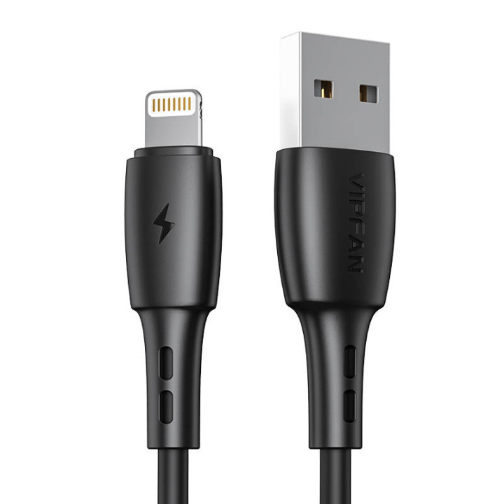 VFAN Racing X05 USB–Lightning kabelis (melns)
