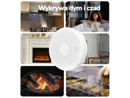 TUYA WiFi DUAL dūmu un oglekļa monoksīda detektors