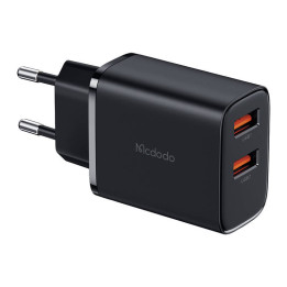 Mcdodo CH-5070 USB-A*2 tīkla lādētājs, 12W (melns)
